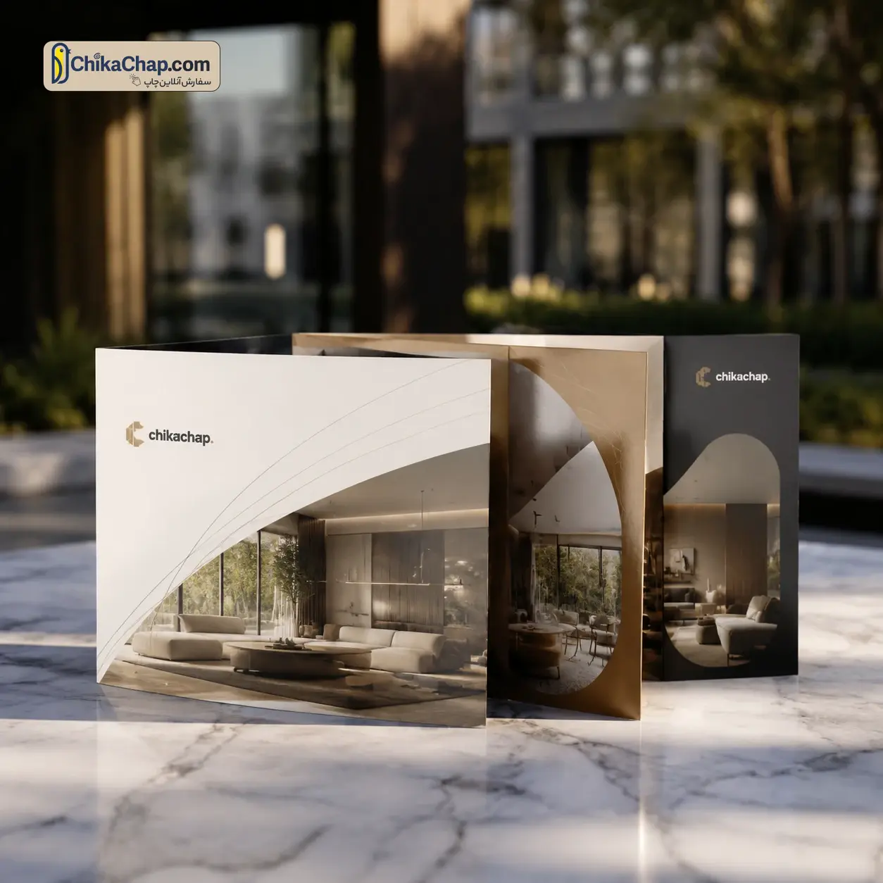 چاپ بروشور (افست) ۲ لت و ۳ لت در ابعاد A3، A4 و A5 با کاغذ تحریر و گلاسه